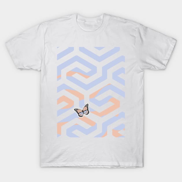 colorful Abstract Simple Pattern geometry T-Shirt by Promoseven369
